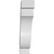 Ekena Millwork 3-in. W x 14-in. D x 14-in. H Copenhagen Architectural Grade PVC Knee Brace BRCP03X14X14CHG - alternate 6